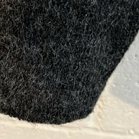 Open Front Cardigan Buffalo Plaid Black and Grey Size M EUC - Picture 6 of 6